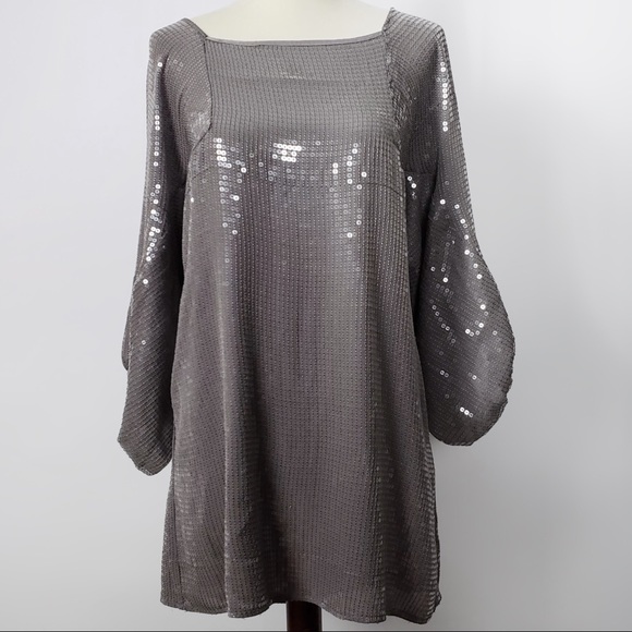 Madison Marcus Silk Sequined Dress Size Medium - Picture 5 of 8